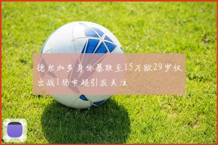 德尔加多身价暴跌至15万欧29岁仅出战1场中超引发关注